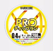 Шнур плетенный DUEL HARDCORE X4 PRO Tip Run #0.8 14lb 6.4kg 200m Multicolor 531333